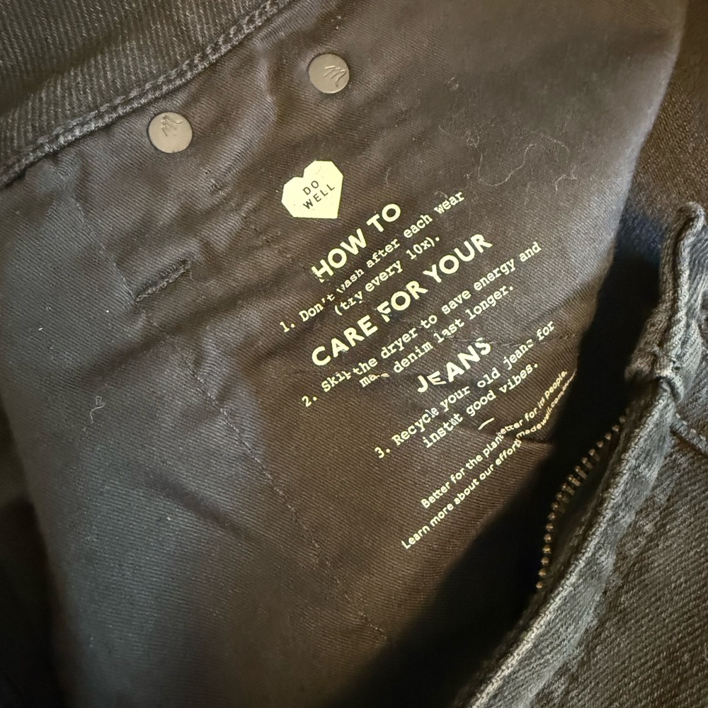 Madewell Curvy Cali Demi Boot Cut Denim Jeans Black Size 32 - Picture 5 of 6